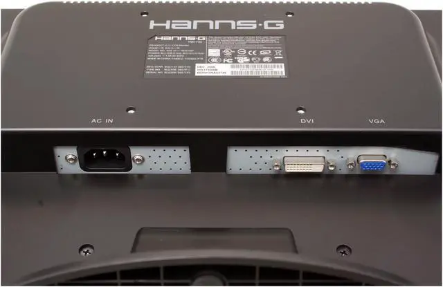 Alt view image 8 of 11 - Hanns-G 17" Active Matrix, TFT LCD WXGA+ LCD Monitor 8 ms D-Sub, DVI-D HW-173DBB