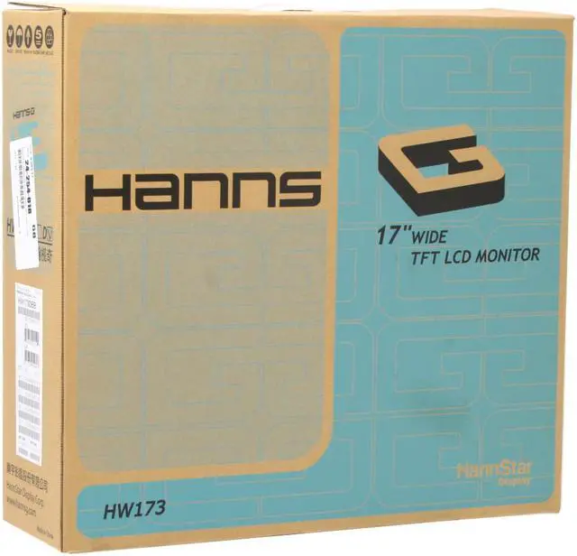 Alt view image 11 of 11 - Hanns-G 17" Active Matrix, TFT LCD WXGA+ LCD Monitor 8 ms D-Sub, DVI-D HW-173DBB