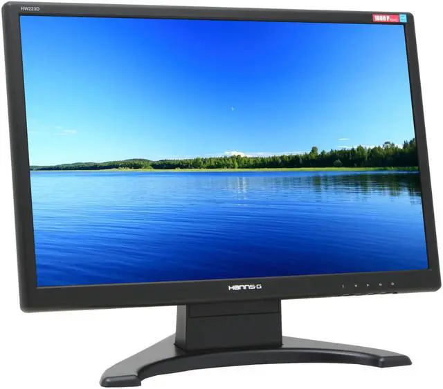 Alt view image 3 of 12 - Hanns·G HW-223DPB Black 22" 5ms DVI Widescreen LCD Monitor 300 cd/m2 1000:1 Built in Speakers