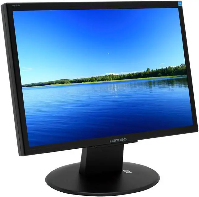 Alt view image 3 of 14 - Hanns·G HB-191DPB Black 19" 5ms DVI Widescreen LCD Monitor 300 cd/m2  2400:1(DCR)  Built in Speakers