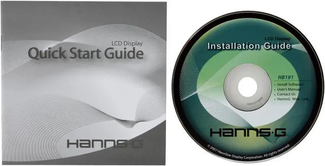 Alt view image 13 of 14 - Hanns·G HB-191DPB Black 19" 5ms DVI Widescreen LCD Monitor 300 cd/m2  2400:1(DCR)  Built in Speakers
