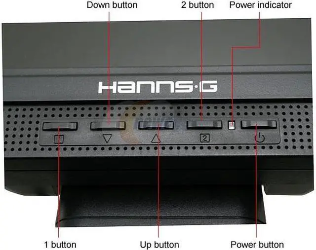 Alt view image 4 of 10 - Hanns-G 19" Active Matrix, TFT LCD SXGA LCD Monitor 5 ms D-Sub JC-199APB