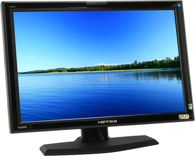 Alt view image 3 of 12 - Hanns-G 27.5" Active Matrix, TFT LCD WUXGA LCD Monitor with Height Adjustment 3ms with X-Celerate Technology D-Sub, HDMI HG-281DJB