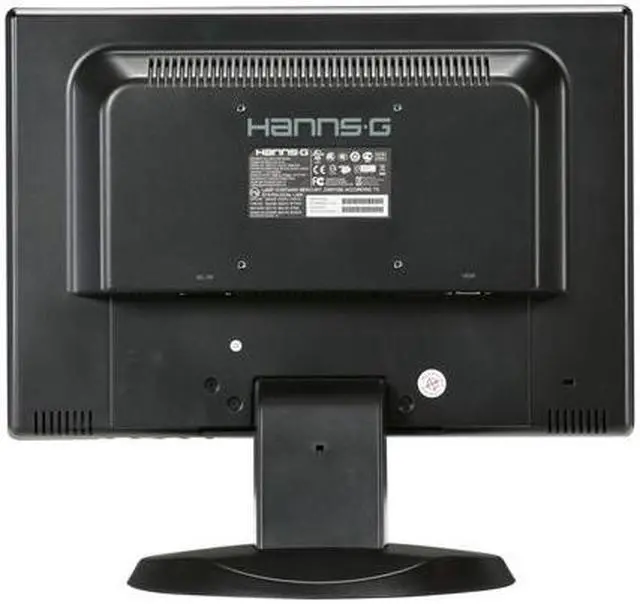 Alt view image 5 of 8 - Hanns-G HW-173ABB Black 17" 5ms Widescreen LCD Monitor 250 cd/m2 600:1