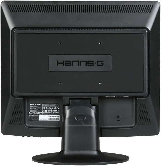 Alt view image 5 of 8 - Hanns·G HH-191DPB Black 19" 5ms LCD Monitor 300 cd/m2 DC 15000:1(1000:1) Built in Speakers w/ HDCP Support