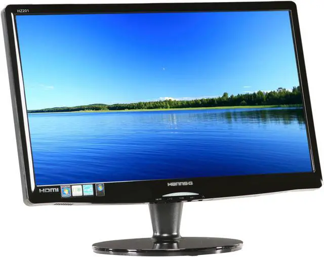 Alt view image 3 of 8 - Hanns·G HZ201HPB Black 20" 5ms HDMI Widescreen LCD Monitor 250 cd/m2 X-Contrast 10000:1(1000:1) Built-in Speakers