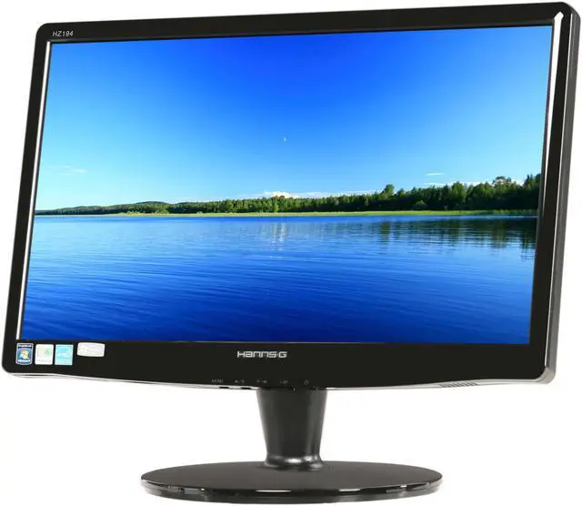 Main image of Hanns·G HZ194APB Black 18.5" 1366 x 768 5ms Tilt Adjustable WideScreen LCD Monitor w/Speakers 250cd/m2 10,000:1