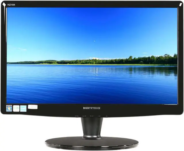 Alt view image 2 of 8 - Hanns·G HZ194APB Black 18.5" 1366 x 768 5ms Tilt Adjustable WideScreen LCD Monitor w/Speakers 250cd/m2 10,000:1