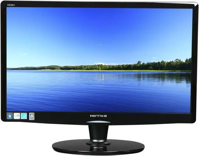 Alt view image 2 of 8 - Hanns·G HZ201DPB Black 20" 5ms WideScreen LCD Monitor w/Speakers 250 cd/m2 X-Contrast 15,000:1 (1,000:1)