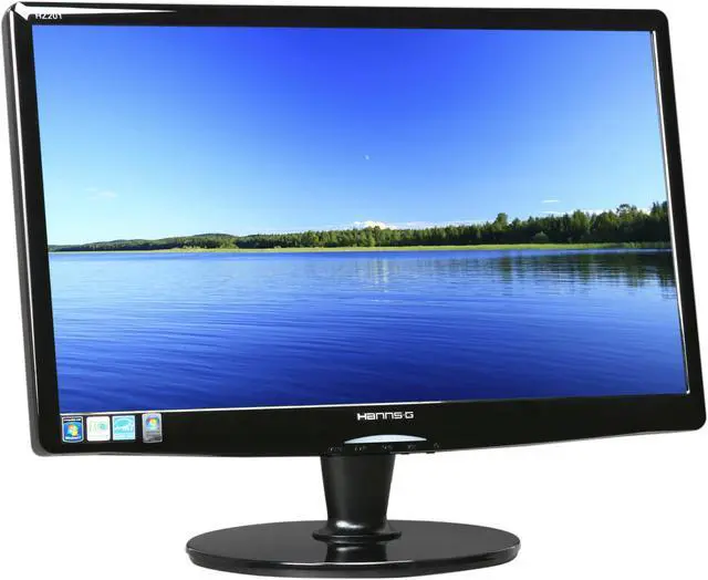 Alt view image 3 of 8 - Hanns·G HZ201DPB Black 20" 5ms WideScreen LCD Monitor w/Speakers 250 cd/m2 X-Contrast 15,000:1 (1,000:1)