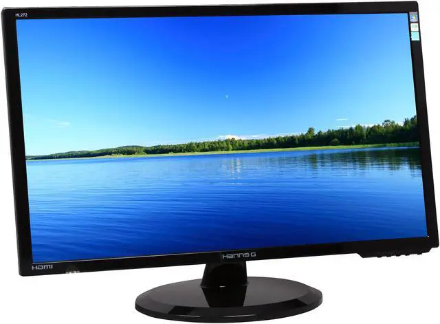 Alt view image 3 of 8 - Hanns-G 27" LCD Monitor 2 ms D-Sub, DVI, HDMI HL272HPB