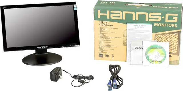 Alt view image 8 of 8 - Hanns-G 16" LCD Monitor 16 ms D-Sub HL161ABB