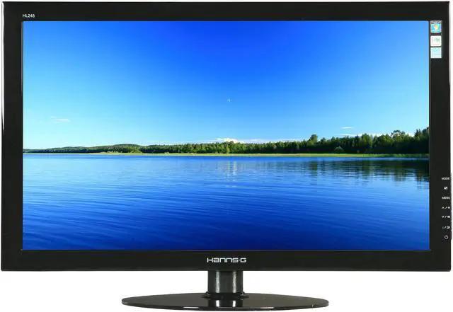 Alt view image 2 of 7 - Hanns-G 23.6" Active Matrix TFT LCD LCD Monitor 5 ms D-Sub, DVI-D HL248DPB
