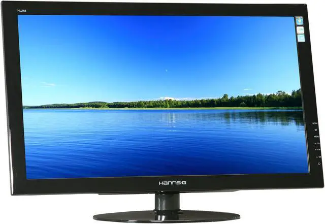 Alt view image 3 of 7 - Hanns-G 23.6" Active Matrix TFT LCD LCD Monitor 5 ms D-Sub, DVI-D HL248DPB