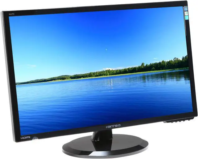 Alt view image 3 of 8 - Hanns-G 27" LCD Monitor 2 ms D-Sub, DVI, HDMI HL272HPB