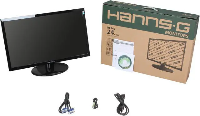 Alt view image 8 of 8 - Hanns-G 23.6" HD LCD Monitor (WLED) 5 ms D-Sub, DVI-D HE245DPB
