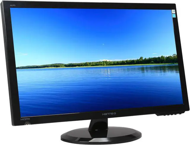 Alt view image 3 of 7 - Hanns-G 27" HD LCD Monitor (WLED) 2 ms D-Sub, DVI, HDMI HL273HPB