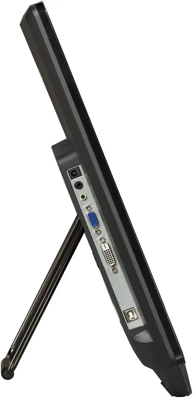 Alt view image 4 of 7 - Hanns-G HT231DPBU Black 23" Touchscreen Monitor Multi-Touch (10 points) 250 cd/m2 80000000:1 Built-in Speakers