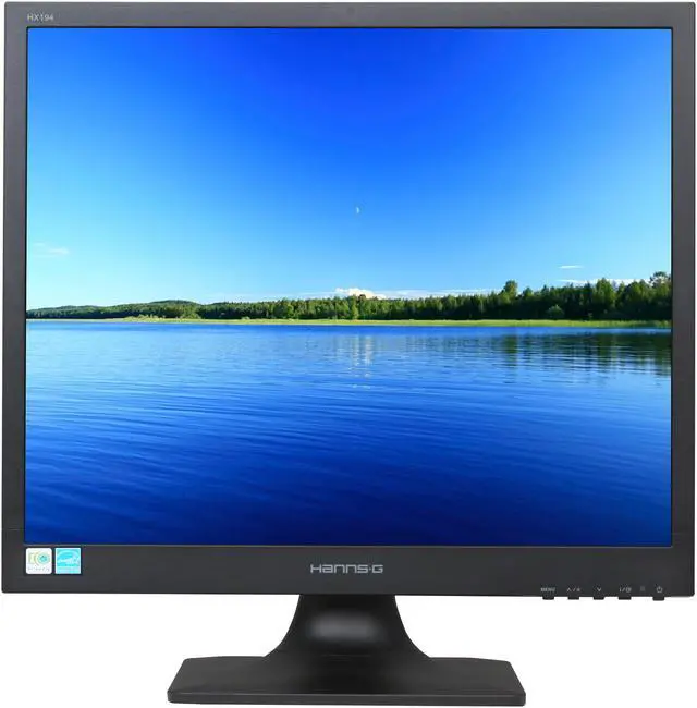 Alt view image 2 of 8 - Hanns-G 19" Tilt Adjustable LCD Monitor 5 ms D-Sub, DVI-D HX194DPB