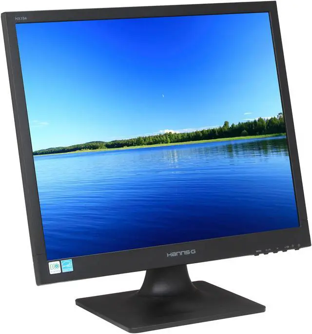 Alt view image 3 of 8 - Hanns-G 19" Tilt Adjustable LCD Monitor 5 ms D-Sub, DVI-D HX194DPB