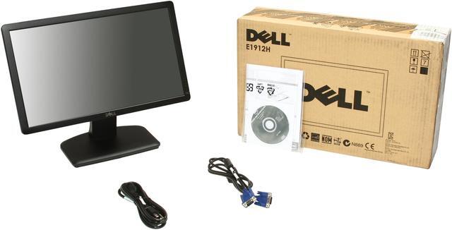 Alt view image 8 of 8 - Dell E1912H Black 18.5" 5ms  Widescreen LED-Backlit LCD Monitor 250 cd/m2 1000:1