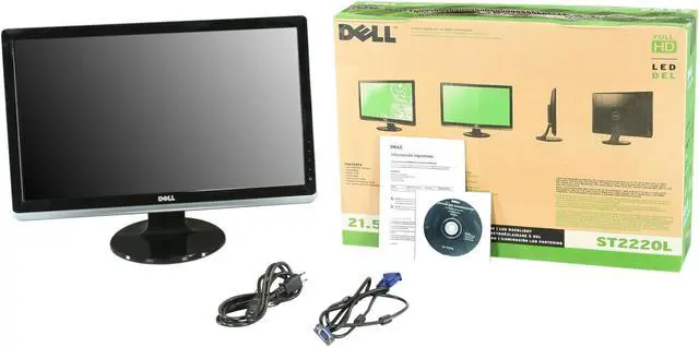 Alt view image 8 of 8 - Dell ST2220L Glossy Black 21.5" 5ms HDMI LED Backlight Widescreen LCD Monitor DC 8000000:1 (1000:1)