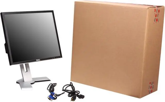 Alt view image 10 of 10 - Dell 1908FPc Black/Silver 19" 5ms LCD Monitor 300 cd/m2 800:1 18 Months Warranty