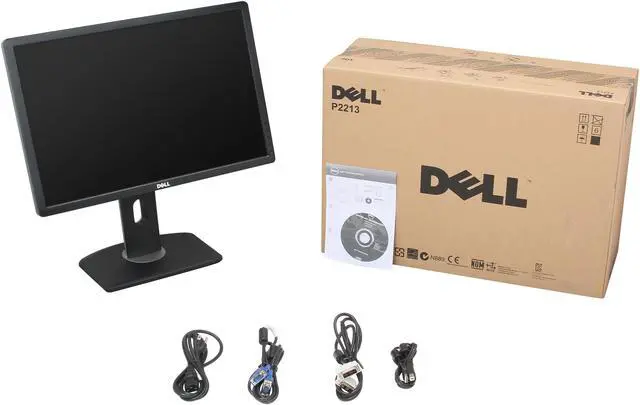Alt view image 11 of 11 - Dell Professional P2213 Black 22" 5ms Height adjustable Widescreen LED Backlight LCD Monitor 250 cd/m2 DC 2,000,000:1 (1000:1)