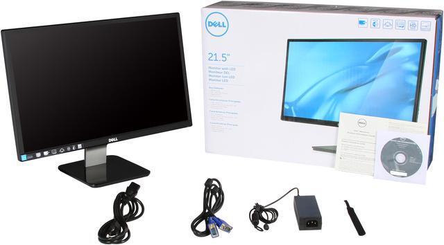 Alt view image 8 of 8 - Dell S2240M Black 21.5" Widescreen LED Backlight LCD Monitor, IPS Panel 250 cd/m2 DC 8,000,000:1 (1000:1)