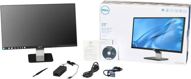 Alt view image 8 of 8 - Dell 23" 60 Hz IPS LCD Monitor IPS 7ms (GTG) D-Sub, DVI-D S2340M