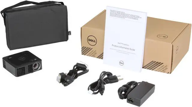 Alt view image 7 of 7 - Dell M115HD WXGA 1280x800 HDMI USB Inputs w/ 1GB Internal Memory 450 ANSI Lumens Mobile LED Projector