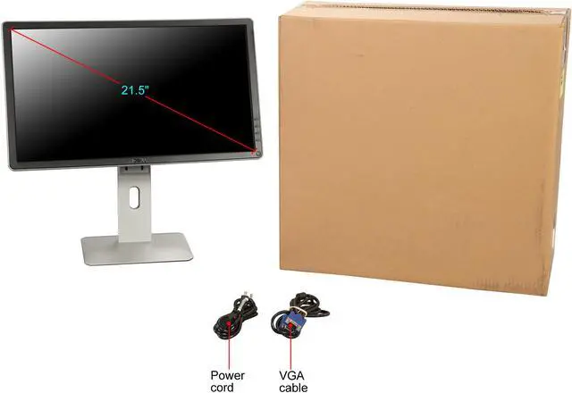 Alt view image 12 of 11 - Dell P Series P2214H 22" (Actual size 21.5") Full HD 1920 x 1080 60Hz VGA DisplayPort DVI-D LED Backlit LCD Monitor