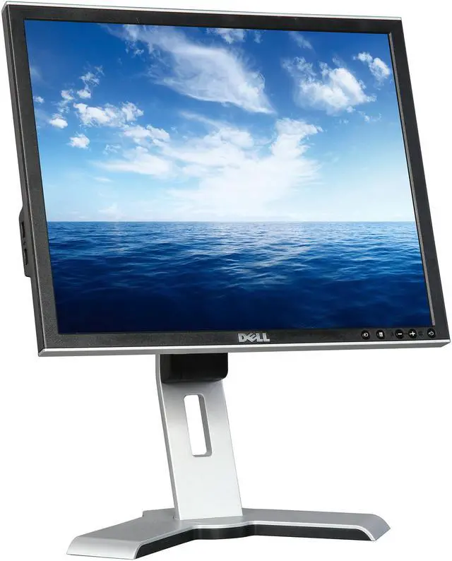 Alt view image 3 of 11 - Dell 1908FPb-12 Black 19" 5ms LCD Monitor 300 cd/m2 800:1 -Certified Refurbished