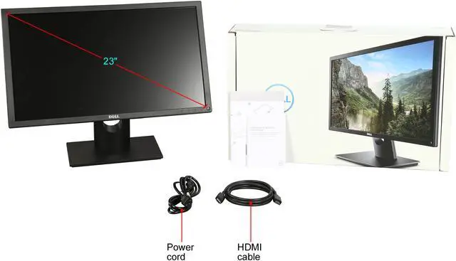 Alt view image 8 of 8 - Dell E2318HR 23" Full HD 1920 x 1080 60Hz VGA HDMI Anti-Glare Backlit LED IPS Monitor