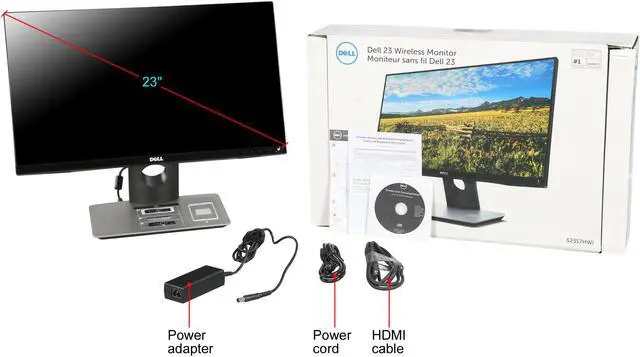 Alt view image 8 of 8 - Dell S2317HWi Black 23" 6ms HDMI Widescreen LED Backlight LCD Monitor IPS 250 cd/m2 8,000,000:1 Built-in Speakers With Wireless Smart Phone Charing Stand