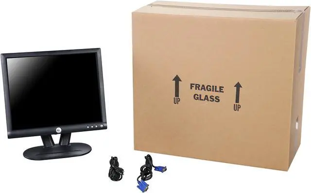 Alt view image 9 of 8 - Dell 17" TFT LCD LCD Monitor 25 ms D-Sub E172FPT