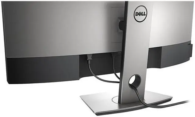 Alt view image 10 of 12 - Dell U3417W 34" 3440x1440 2K Resolution 60Hz 5ms DisplayPort Mini-DisplayPort 2xHDMI  USB 3.0 Hub Built-in Speakers White Edgelit LED IPS Curved Monitor