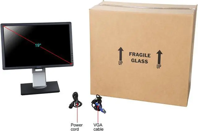 Alt view image 11 of 10 - Dell P1913B Resolution 19" WideScreen LCD Flat Panel Computer Monitor Display