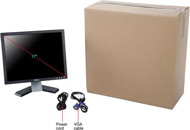 Alt view image 8 of 8 - DELL E176FPC DELL 17 BLACK FLAT PANEL LCD MONITOR.A Grade