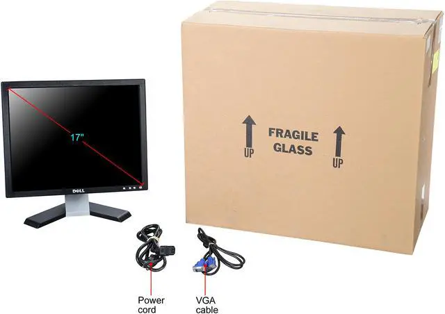 Alt view image 8 of 8 - Dell 17" TFT LCD LCD Monitor 8 ms D-Sub E177FPC