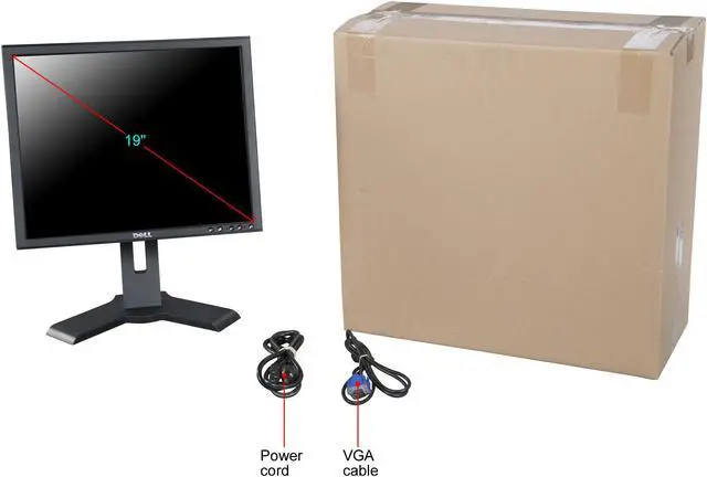Alt view image 11 of 11 - Dell P190St 19" Flat Panel LCD Monitor 1280 x 1024 800:1 5ms USB Hub RNMH6