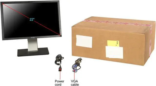 Alt view image 11 of 11 - Dell P2210F Black 22" Widescreen LED Backlight LCD Monitor (B-GRADE)