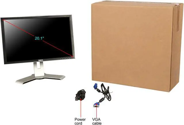 Alt view image 11 of 11 - Dell 20.1" 60 Hz LCD Monitor 16 ms 2007WFPB