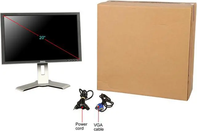 Alt view image 11 of 11 - Dell 20" 60 Hz TN LCD Monitor 5ms (BTW) D-Sub, DVI 2009WT