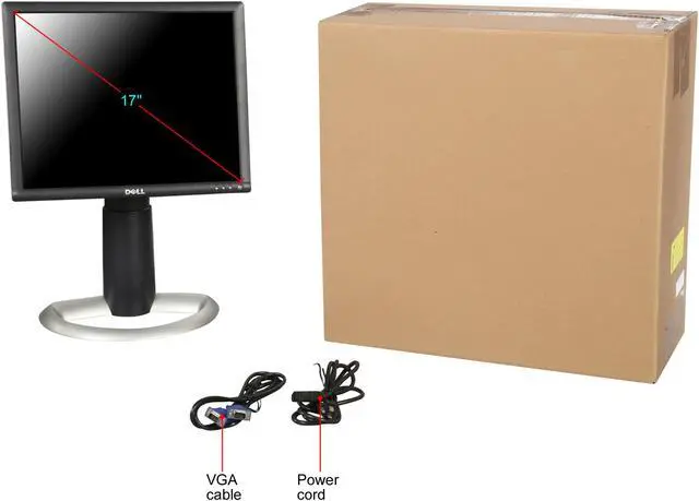 Alt view image 8 of 8 - Dell 17" 75 Hz Active Matrix, TFT LCD LCD/LED Monitor D-Sub, DVI UltraSharp 1703FPS