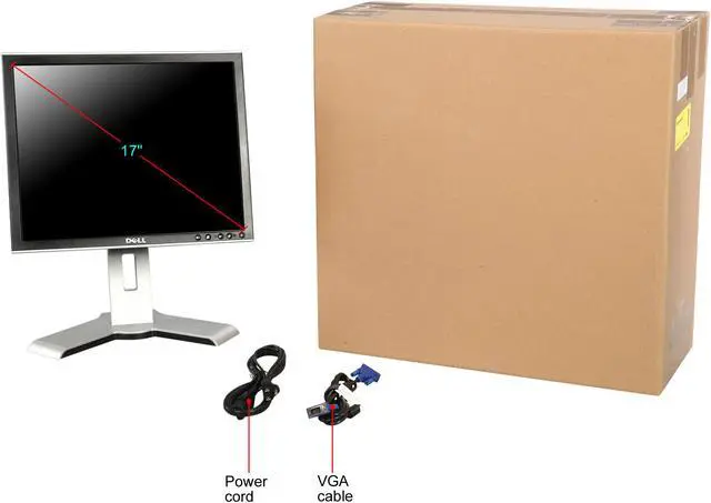 Alt view image 11 of 11 - Dell 17" 60 Hz Monitors - LCD Flat Panel 5 ms 1708FPB