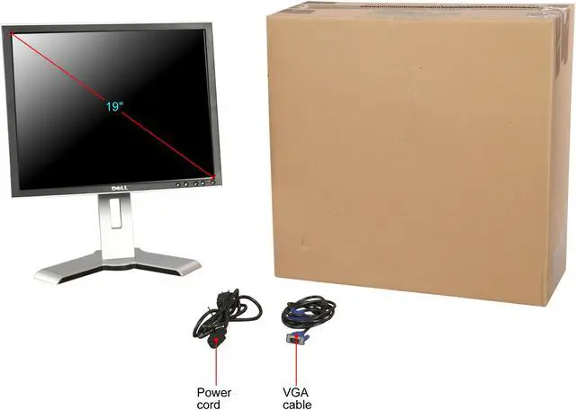 Alt view image 11 of 11 - Dell 19" 60 Hz Active Matrix, TFT LCD LCD Monitor 5 ms 1908FPb