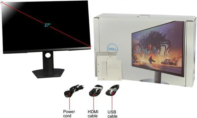 Alt view image 12 of 11 - Dell S2719DGF 27" Quad HD 2560 x 1440 2K Resolution 1ms 144Hz 155Hz (overlock) 2xHDMI DisplayPort AMD FreeSync EdgeLit LED LCD Gaming Monitor