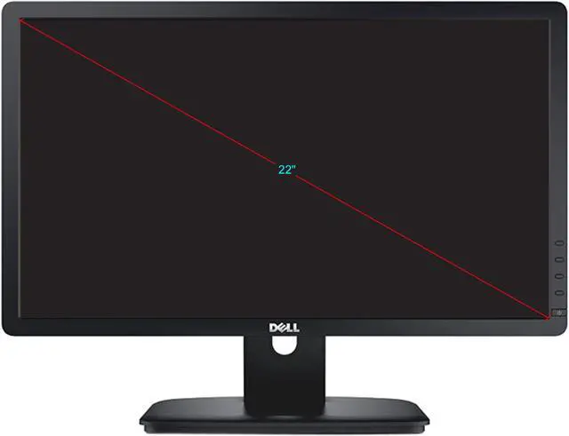 Alt view image 2 of 8 - Dell 22" 60 Hz TN Monitor 5 ms D-Sub, DVI E-Series E2213