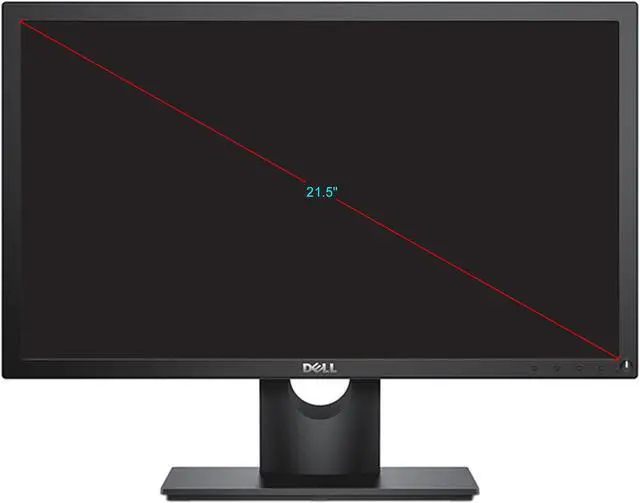 Alt view image 2 of 9 - Dell 22" (Actual size 21.5") 60 Hz TN FHD Monitor 5 ms D-Sub, DisplayPort E2216H